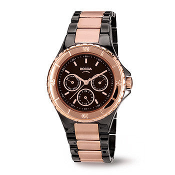 boccia-3760-02-titanium-uhr-unisex-42mm-schwarz-ros-gold image 1