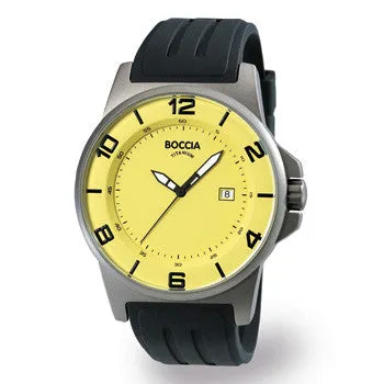 boccia-3535-22-herren-titan-uhr-gelb-kautschuk image 1