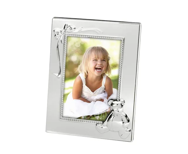brillibrum-baby-bilderrahmen-versilbert-b-rchen-10x15-mit-namensgravur-bis-25-ze image 1