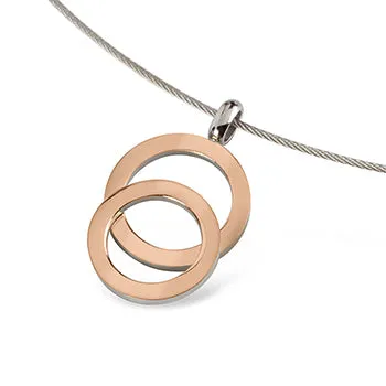 boccia-07021-03-titanium-anh-nger-double-circle-ros-gold-15-5x26-mm image 1