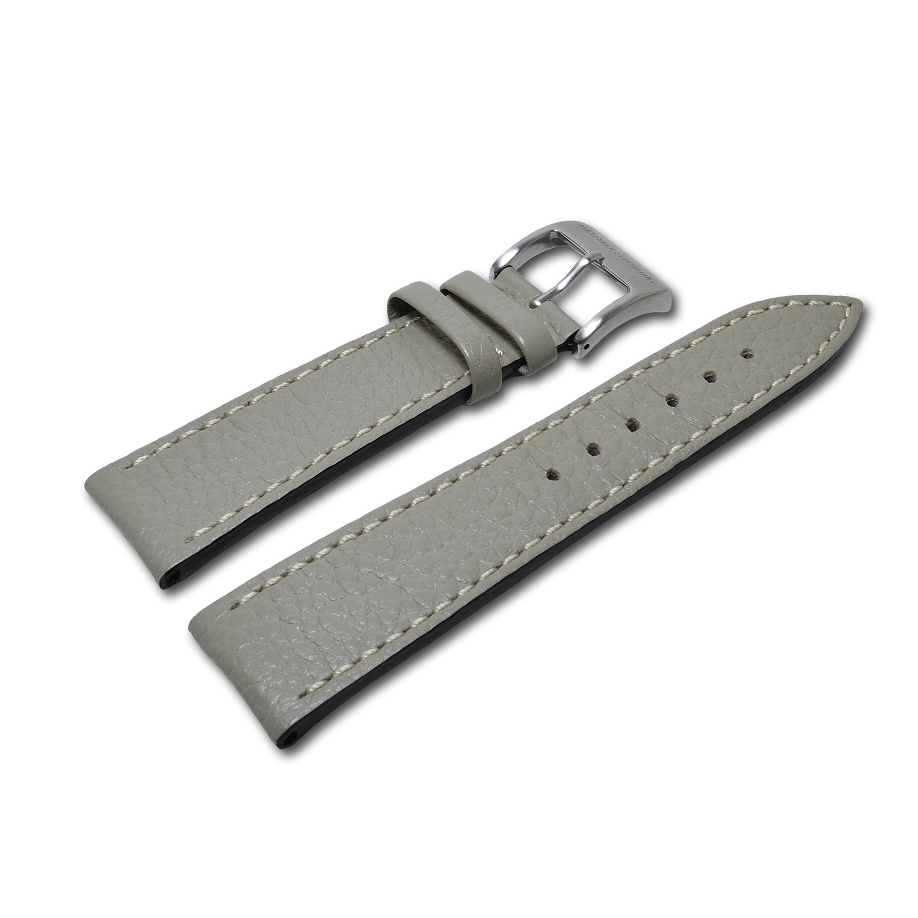 alexander-shorokhoff-uhrenarmband-kalbsleder-grau-22-mm image 1