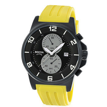 boccia-3777-12-id-titanium-herren-chronograph-schwarz-45-mm image 1