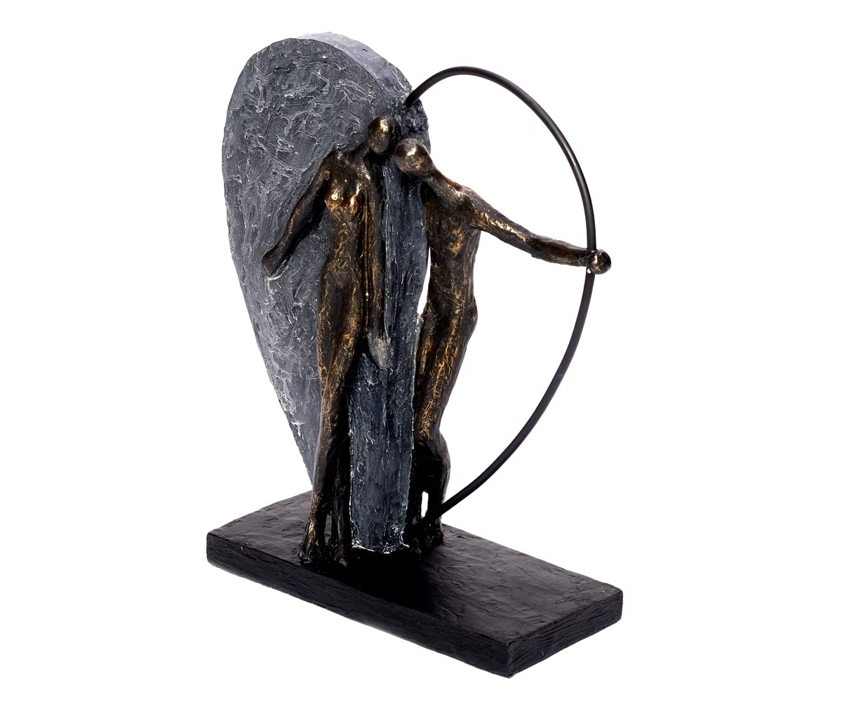 brillibrum-herz-skulptur-variante-1-bronze-aus-polyresin-liebespaar-31-cm image 2