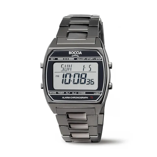 boccia-3738-07-titanium-digitaluhr-schwarz-unisex image 1