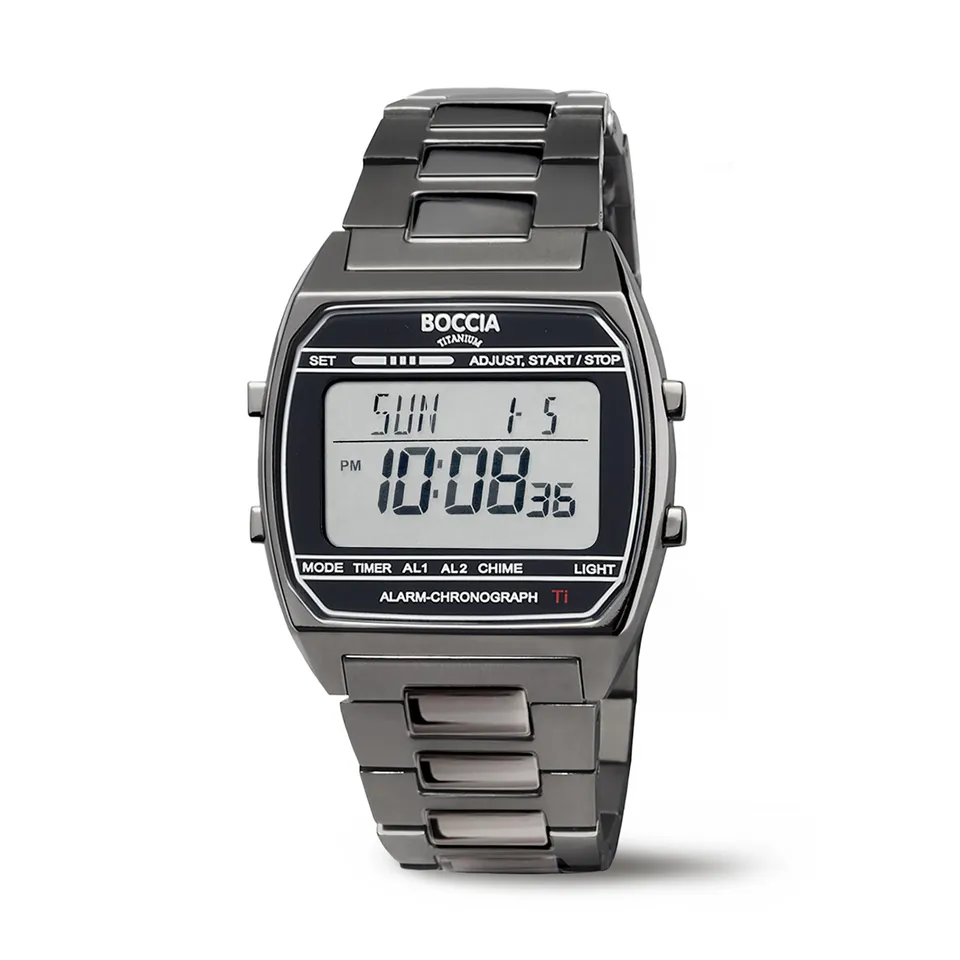 boccia-3738-07-titanium-digitaluhr-schwarz-unisex image 1