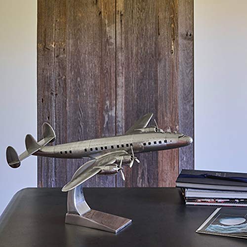 brillibrum-lockheed-super-constellation-flugzeugmodell-holz-metall-mit-standfu image 8