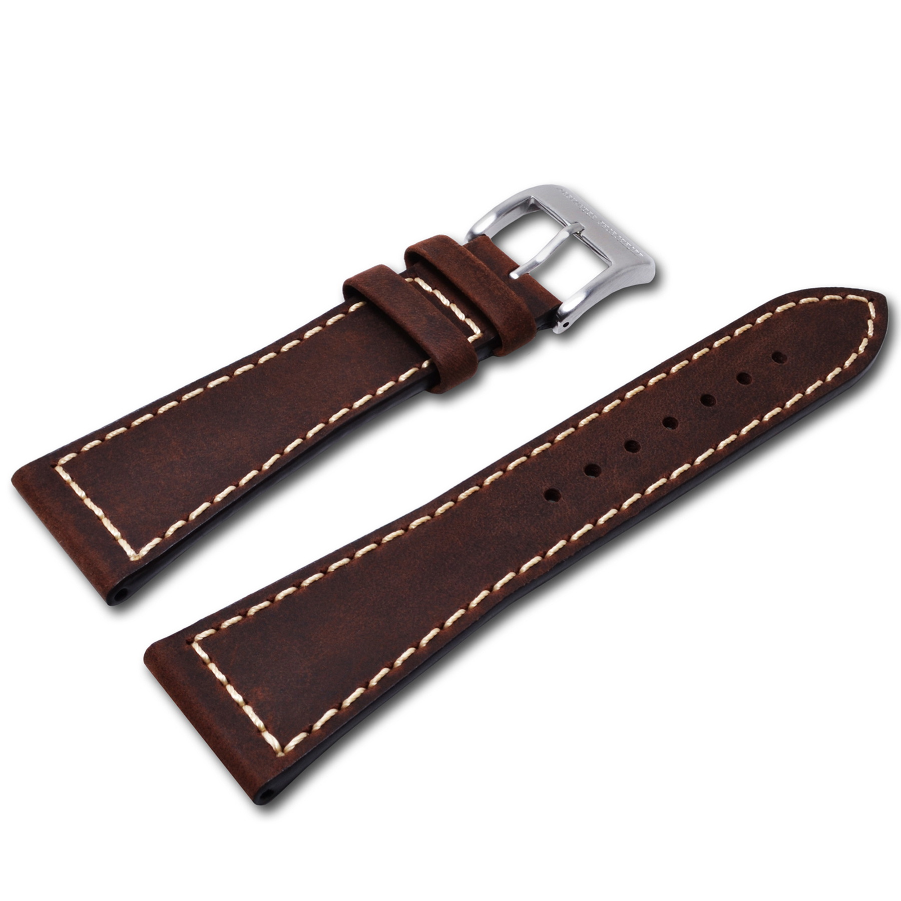 alexander-shorokhoff-kalbslederband-coffee-braun-vintage-uhrenarmband image 1