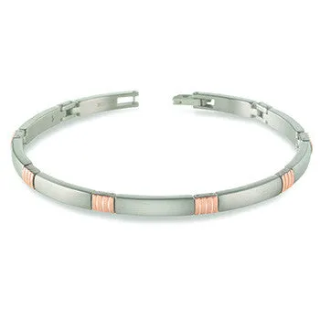 boccia-03002-03-titan-armband-bicolor-ros-gold-20-cm image 1