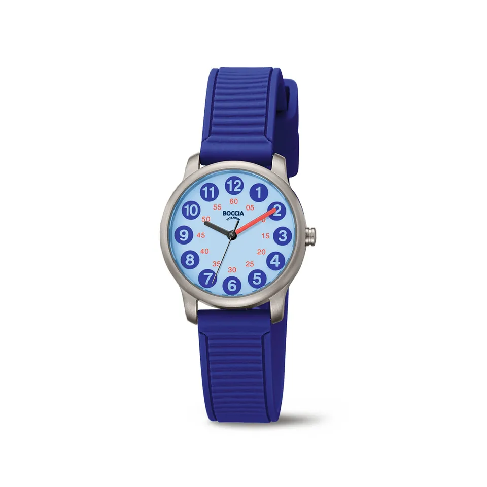 boccia-3373-06-titan-kinderuhr-blau-27mm-mit-kautschuk image 1
