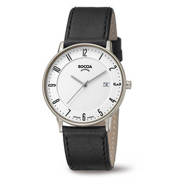 boccia-3607-02-titanium-herren-uhr-leder-39-mm image 1