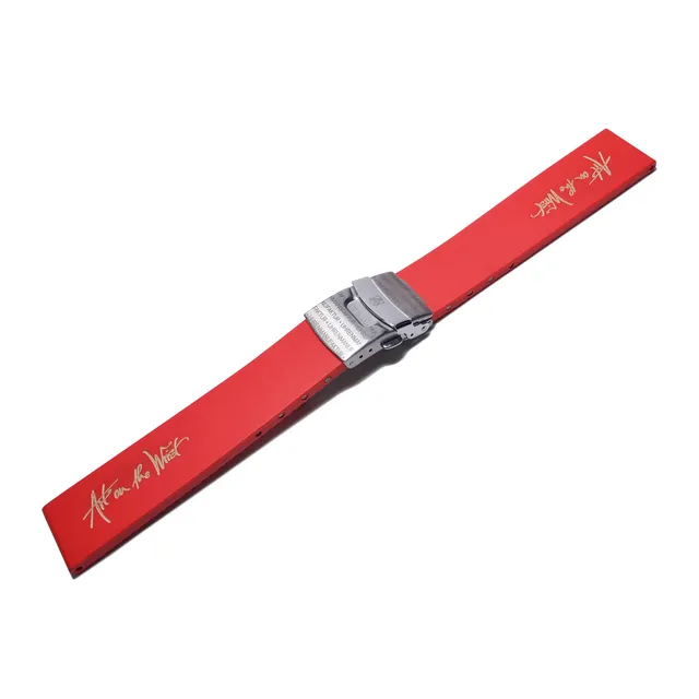 alexander-shorokhoff-rotes-kautschukband-20-mm-mit-faltschlie-e image 1