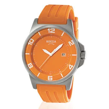 boccia-id-3535-44-herren-titan-uhr-orange-kautschuk-45-mm image 1