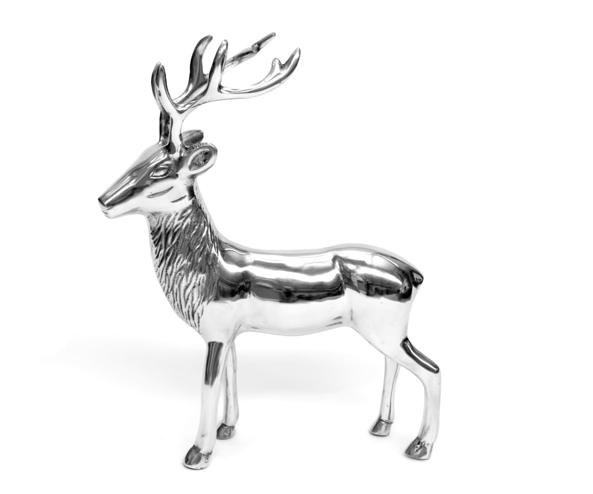 brillibrum-dekofigur-hirsch-stehend-metall-silber-21-5-cm-variante-4 image 2