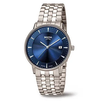 boccia-3607-03-titanium-herren-armbanduhr-blau-39-mm image 1