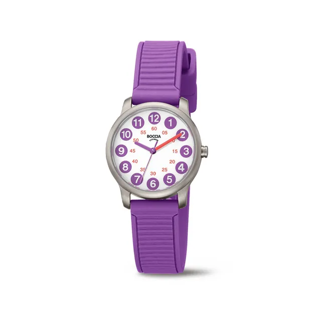 boccia-3373-01-titan-kinderuhr-wei-lila-27mm image 1