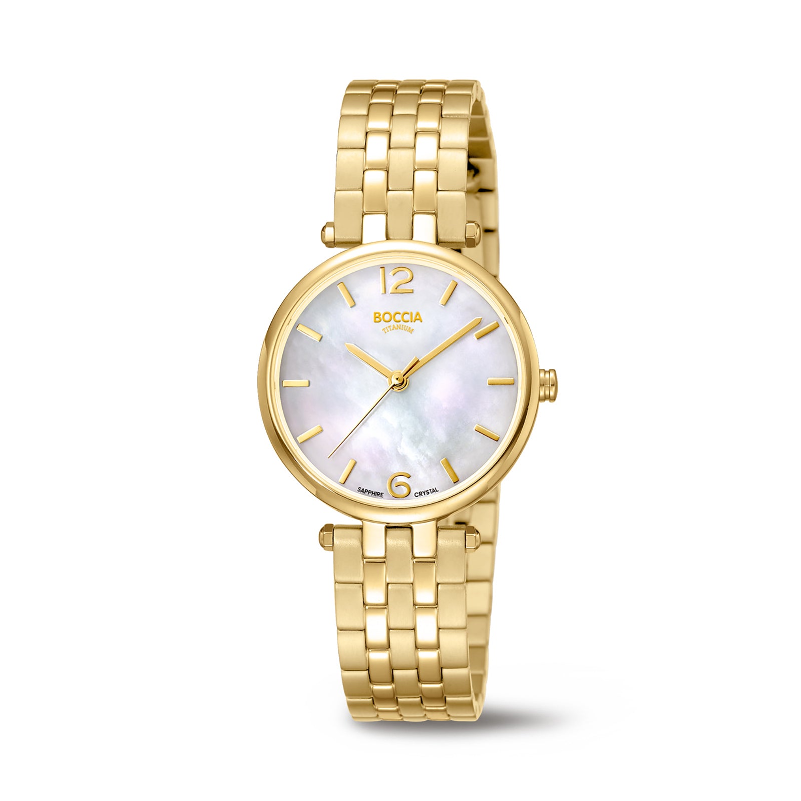 boccia-3339-03-damen-titan-uhr-perlmutt-gold image 1