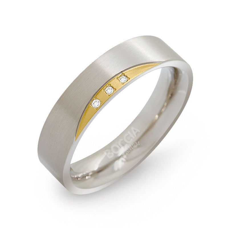 boccia-0138-04-titanium-ring-matt-gold-mit-3-diamanten-5-mm image 2