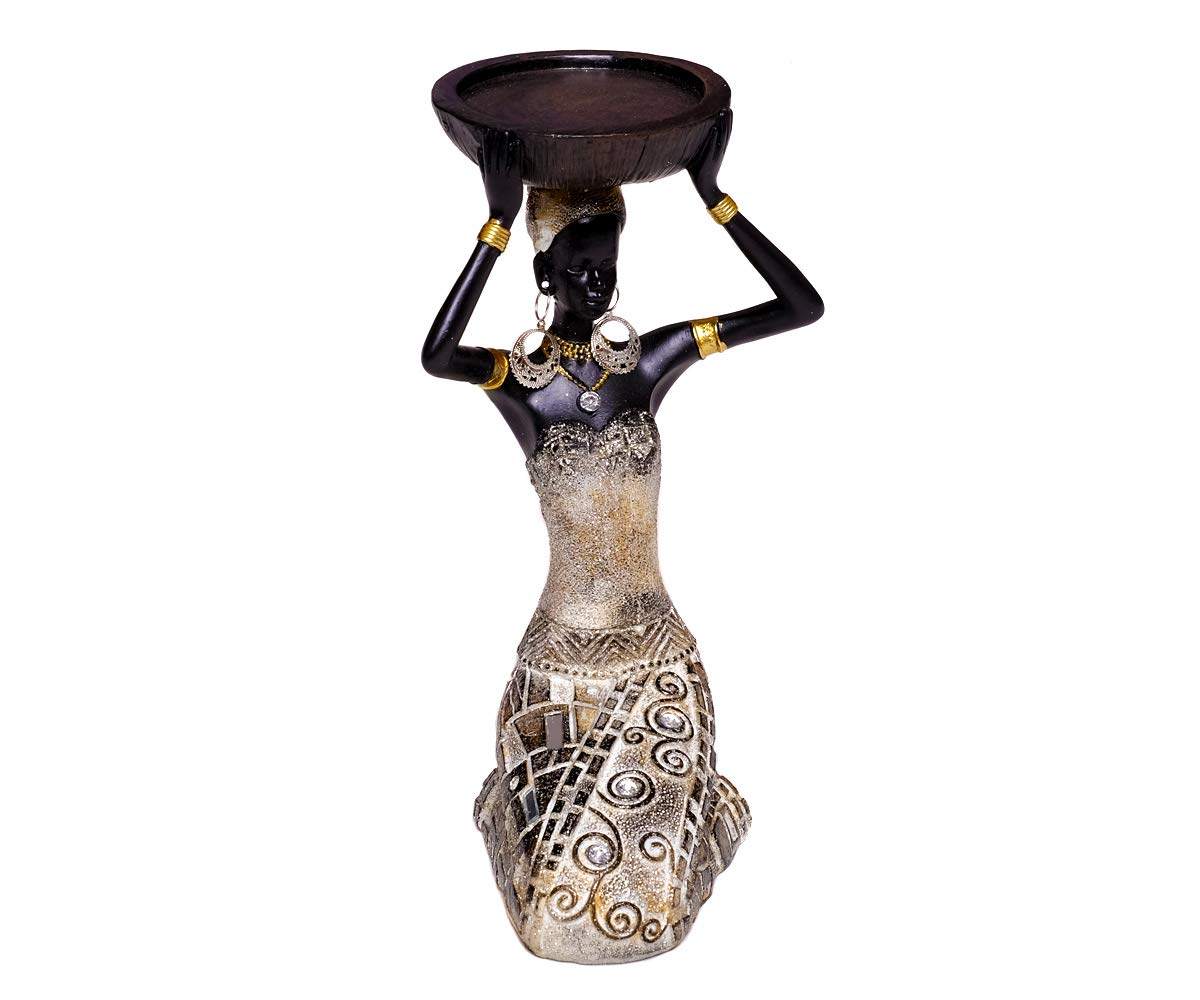brillibrum-design-dekofigur-afrikanerin-mit-schale-teelichthalter-kniend-21-2-cm image 6