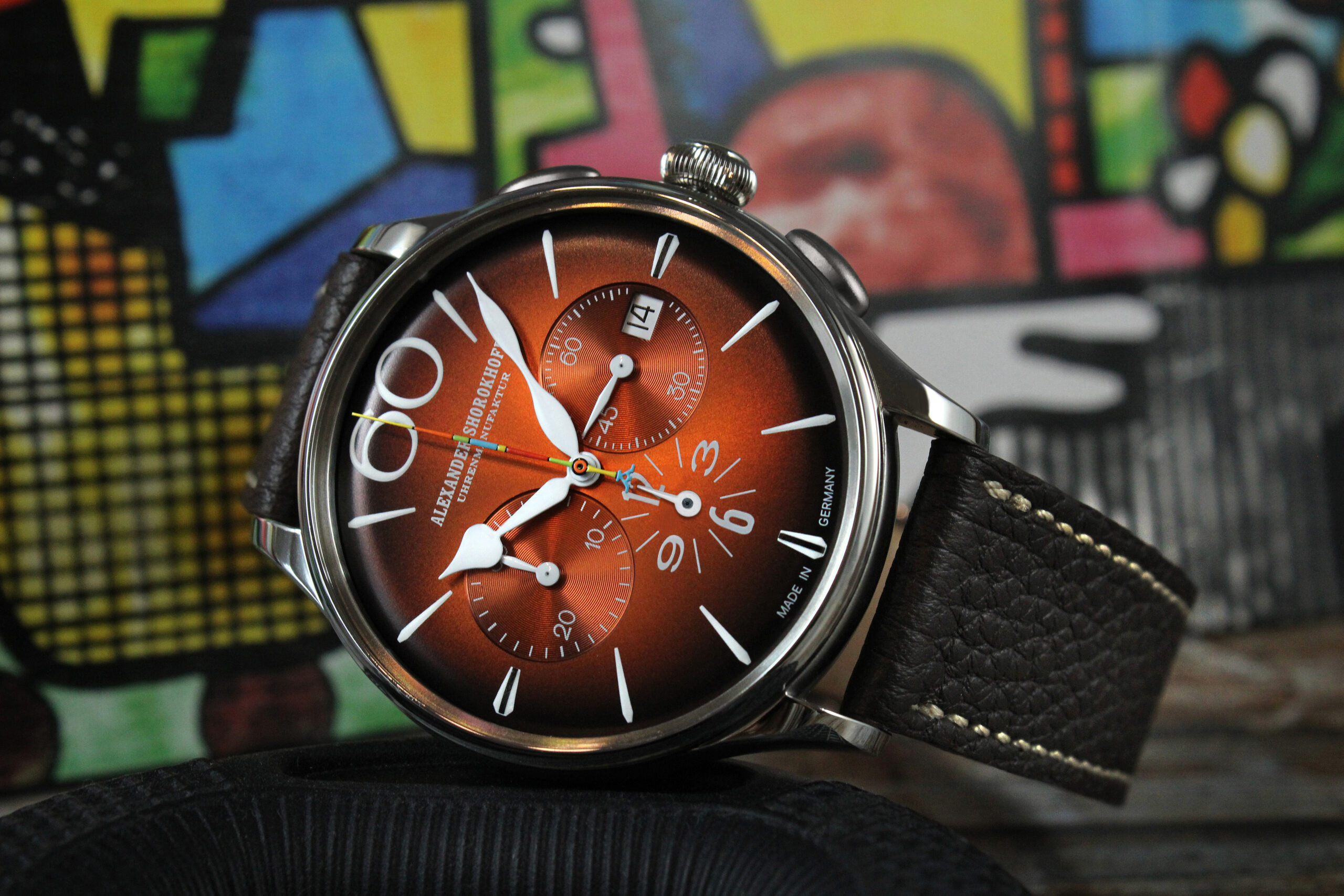 alexander-shorokhoff-happy-second-orange-automatik-chronograph-limitiert image 3