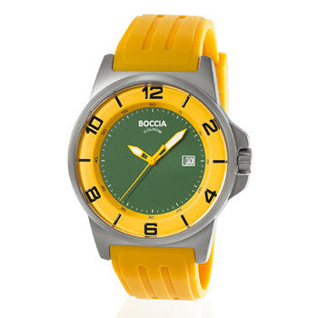 boccia-id-titanium-uhr-3535-59-herren-gr-n-orange-45mm image 1