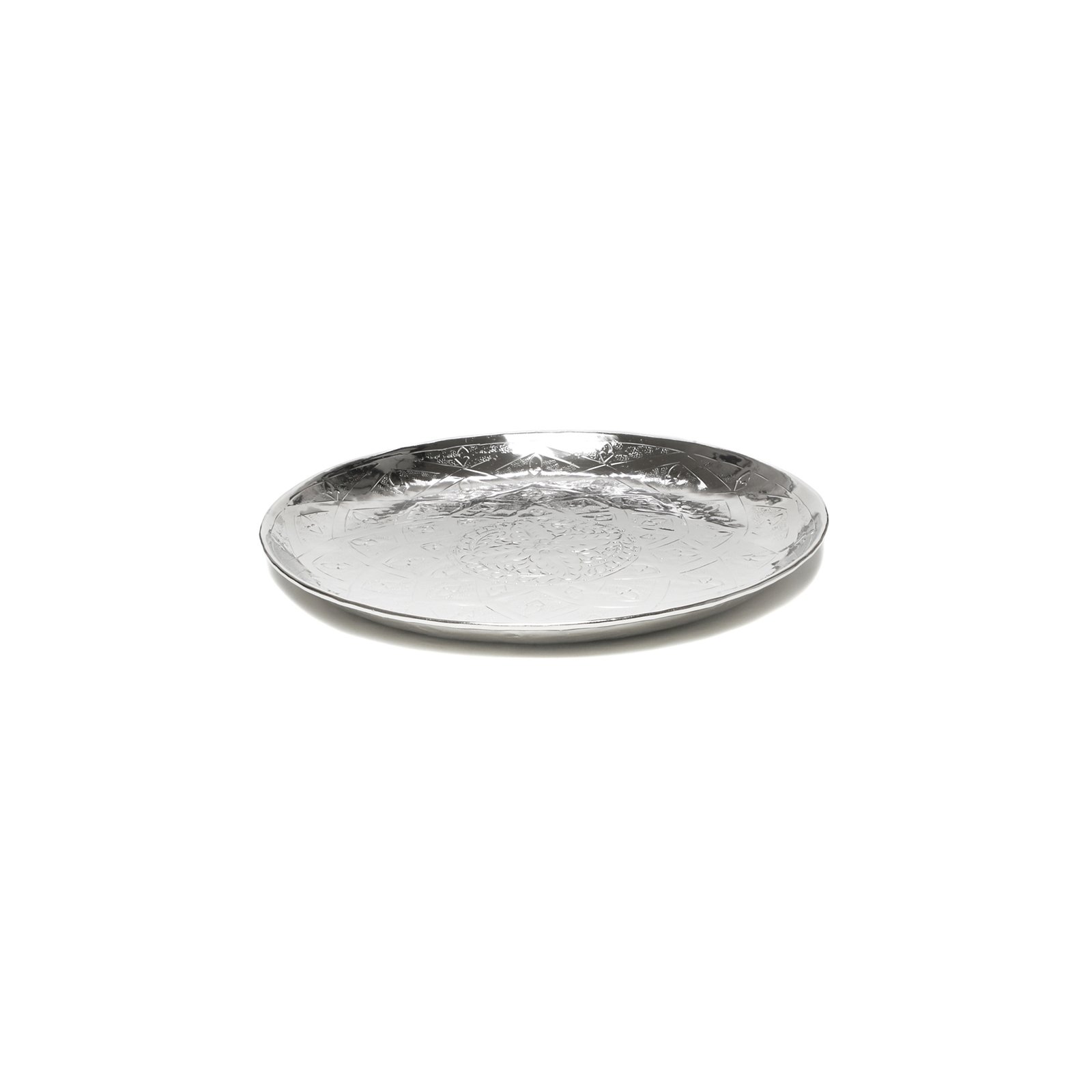 brillibrum-serviertablett-aluminium-rund-35cm-orientalisches-muster image 2