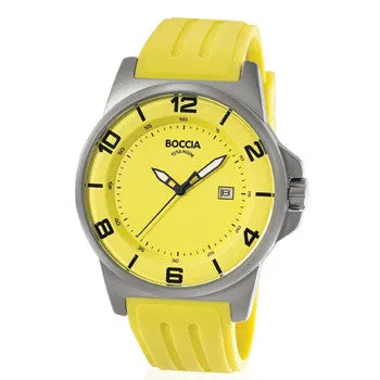 boccia-id-3535-36-titan-herrenuhr-45mm-gelb-kautschuk image 1