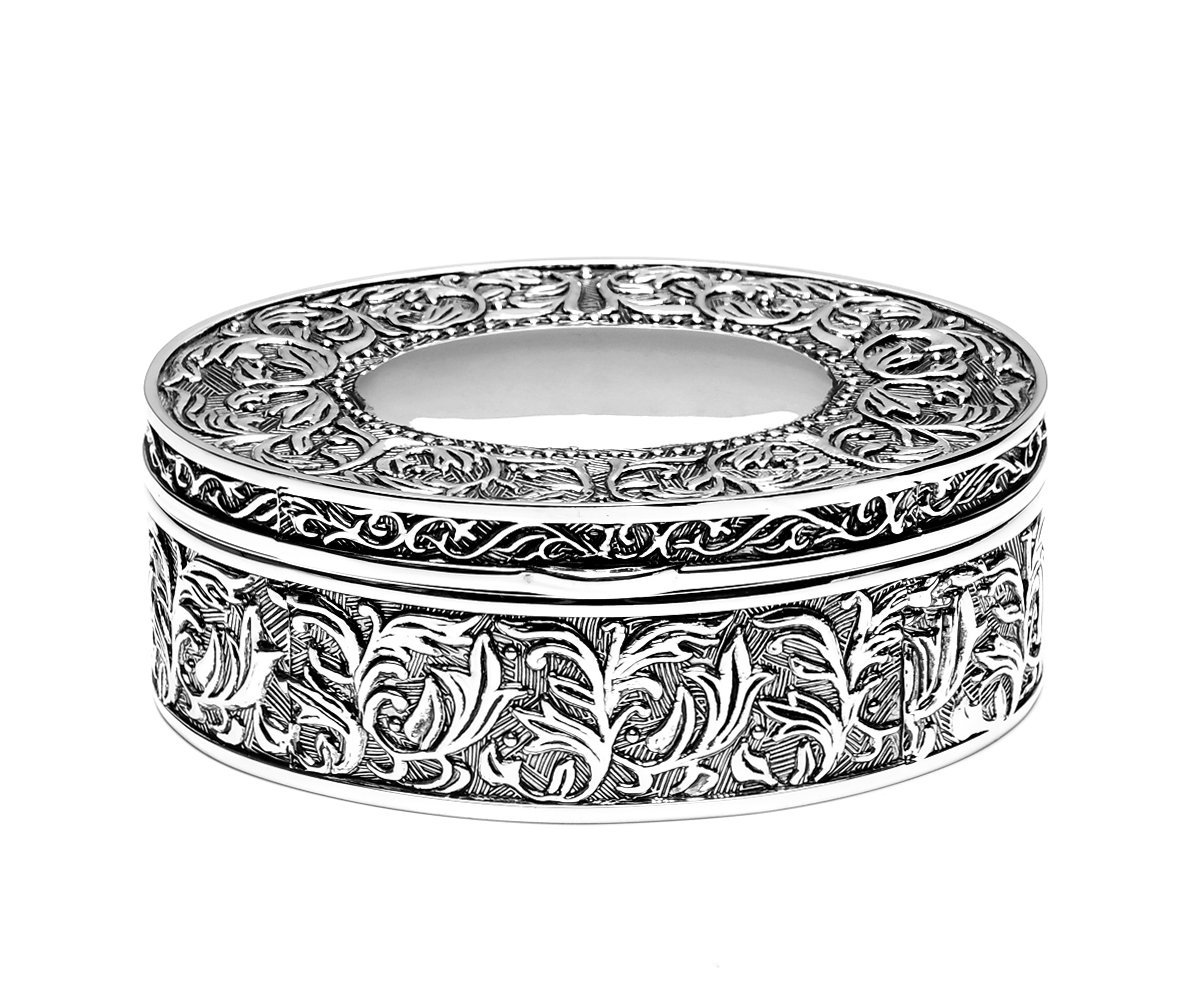 brillibrum-schmuckschatulle-oval-versilbert-klein-barock-schmuckk-stchen image 1
