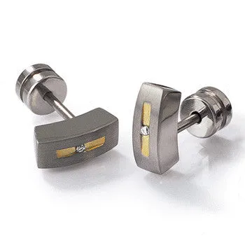 boccia-0515-01-titanium-ohrstecker-diamant-goldplattiert-8-4-mm image 1