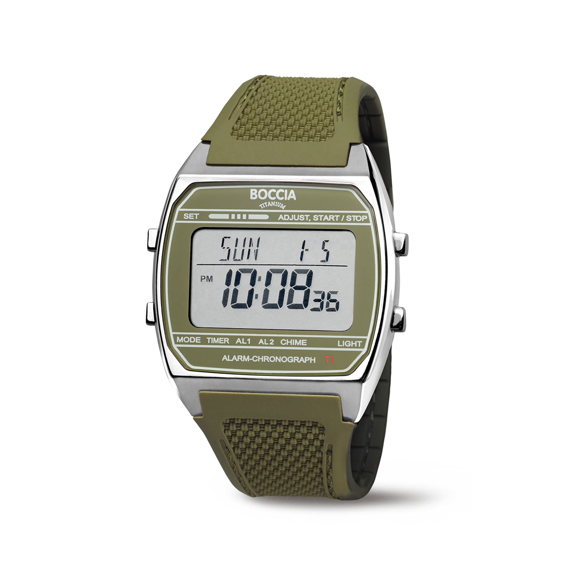 boccia-3738-03-titan-digitaluhr-gr-n-unisex image 1