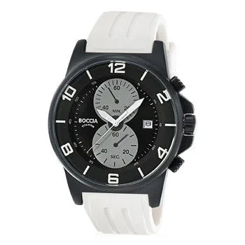 boccia-3777-06-herren-titan-chronograph-uhr-schwarz-45mm image 1