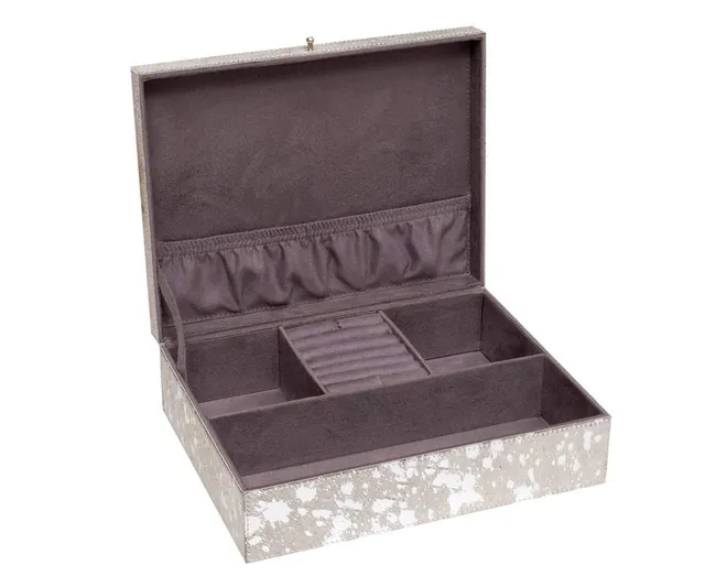 brillibrum-schmuck-organizer-leder-beige-kuhfell-schmuckkasten image 1