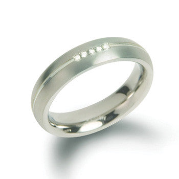boccia-0130-03-titan-ring-5-mm-mit-5-diamanten image 1