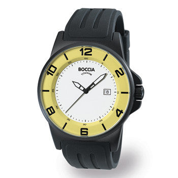 boccia-id-3535-18-herren-titanium-uhr-wei-gelb-45-mm image 1