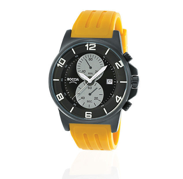 boccia-3777-11-herren-chronograph-titan-schwarz-orange image 2