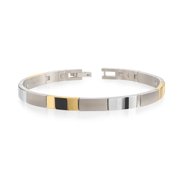 boccia-03036-02-titanium-gliederarmband-bicolor-gold-5mm-20cm image 1