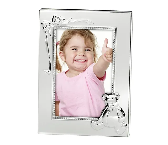 brillibrum-baby-bilderrahmen-versilbert-b-rchen-10x15-mit-wunschgravur-bis-15-ze image 1