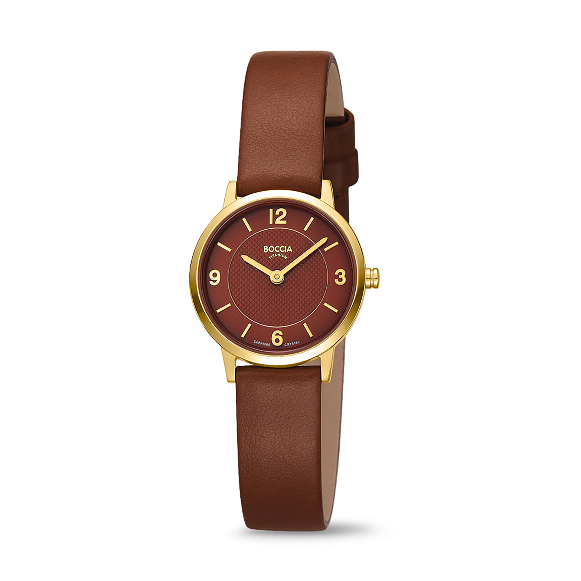 boccia-3371-02-titan-damenuhr-gold-braun-leder-25-mm image 1