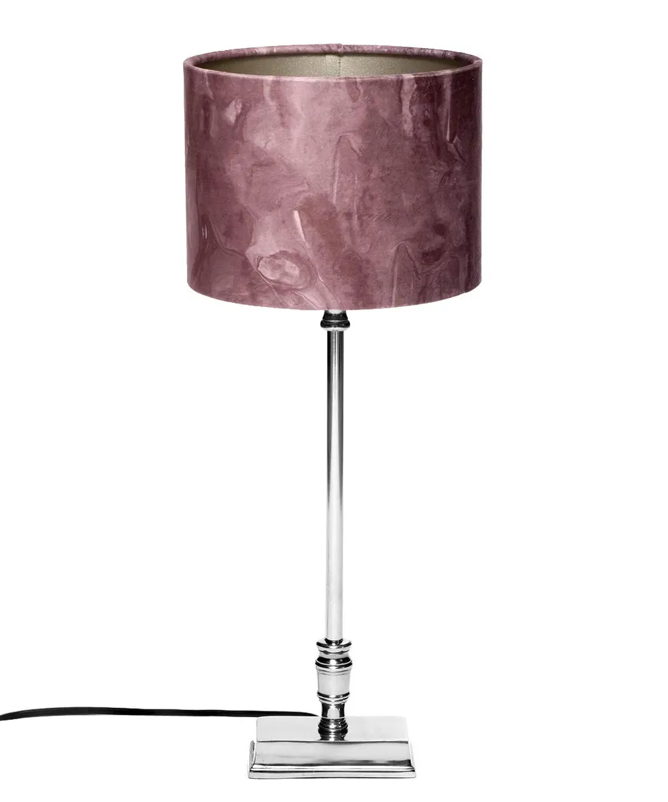 brillibrum-tischleuchte-altrosa-velours-marble-e27-rechteckiger-fu image 1