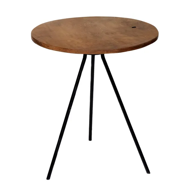 brillibrum-design-beistelltisch-teakholz-rund-handmade-39-5-cm image 1