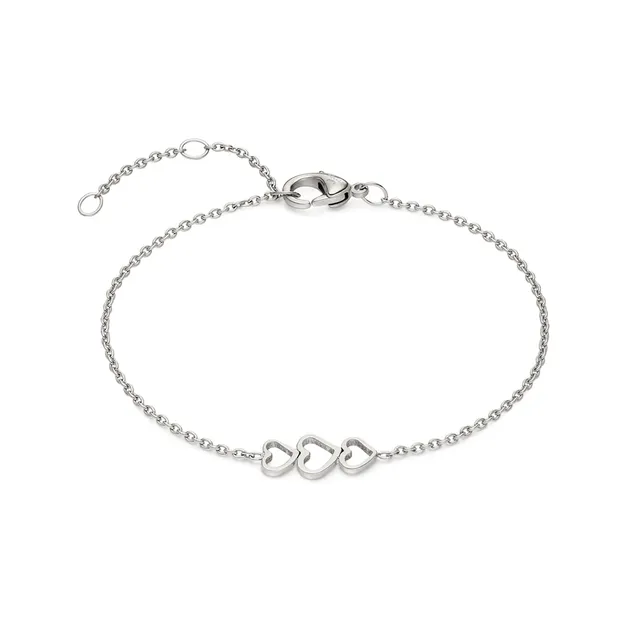 boccia-03077-01-titanium-armband-3-herzen-poliert image 1