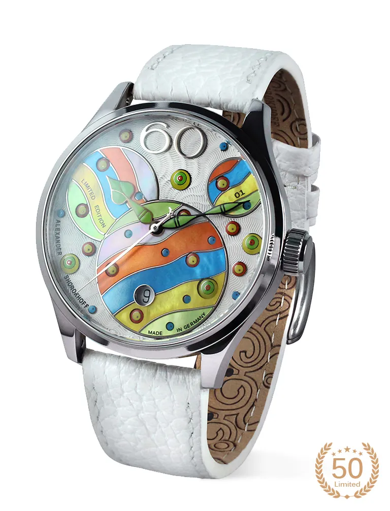 alexander-shorokhoff-crazy-balls-2-bunte-avantgarde-uhr image 1