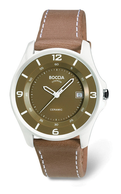 boccia-3226-05-titanium-unisex-uhr-keramik-beige image 2
