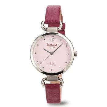 boccia-3232-02-damen-titan-uhr-rosa-leder-31-mm image 1