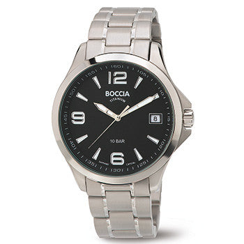 boccia-3591-02-titan-herrenuhr-schwarz-saphirglas image 1
