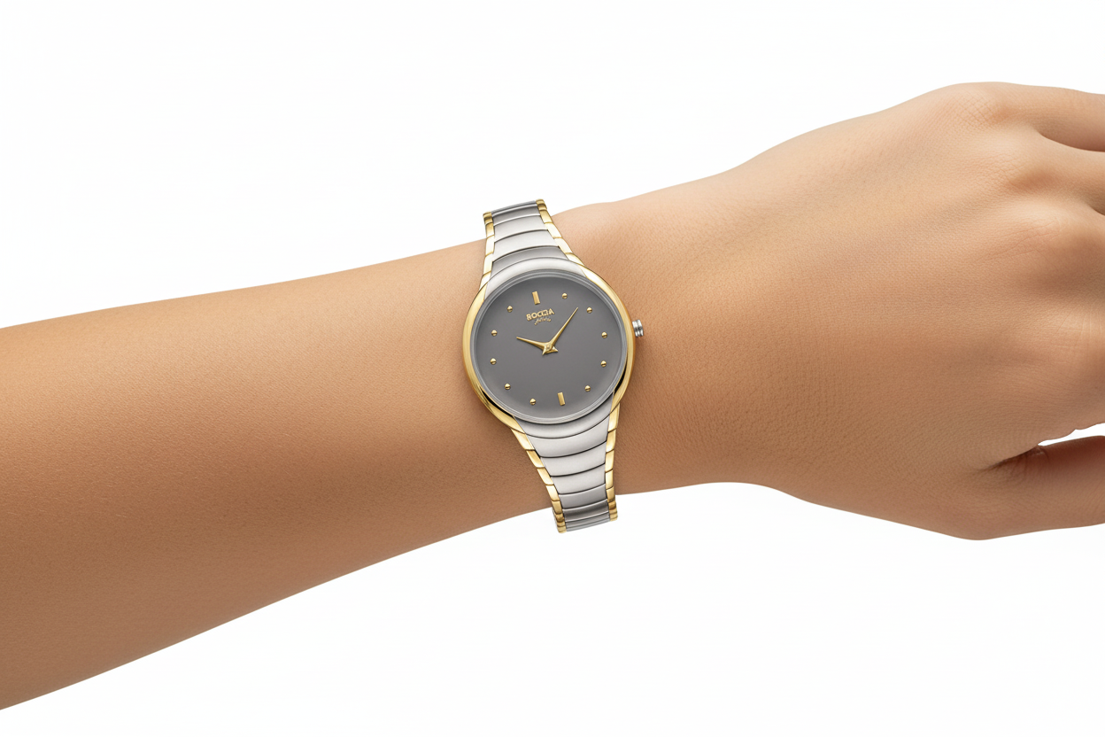 boccia-3276-13-damen-titan-uhr-bicolor-grau-31-5-mm image 2