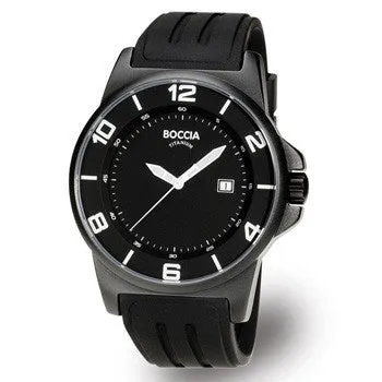 boccia-3535-02-id-titanium-herrenuhr-45mm-schwarz-kautschuk image 1