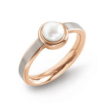 boccia-0137-02-titan-ring-ros-gold-mit-perle-3-mm image 1