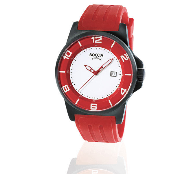 boccia-id-3535-55-herren-titan-uhr-rot-45-mm-kautschuk image 2
