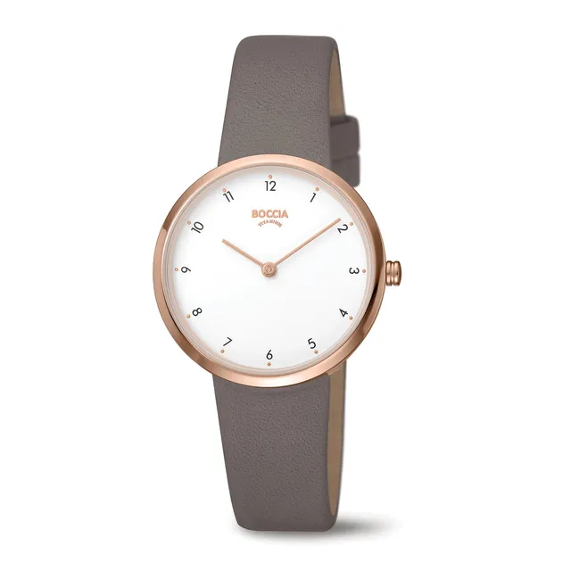 boccia-3315-03-damen-titan-uhr-ros-gold-wei-grau image 1