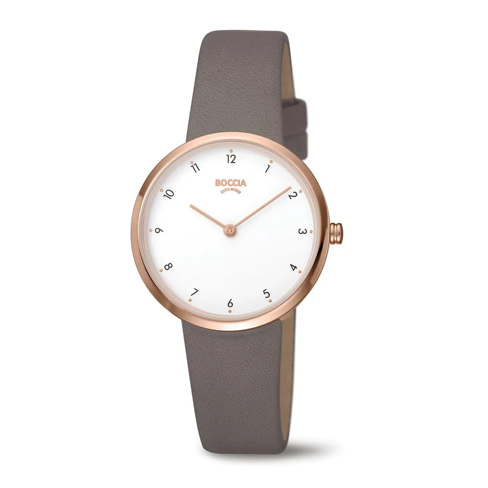 boccia-3315-03-damen-titan-uhr-ros-gold-wei-grau image 1